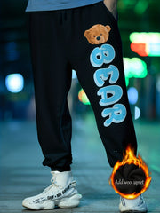Bear Pattern Casual Graphic Joggers Men's Sweatpants Spring Summer