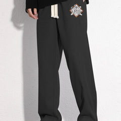 Floral Print Joggers Men's Casual Stretch Waist Sweatpants