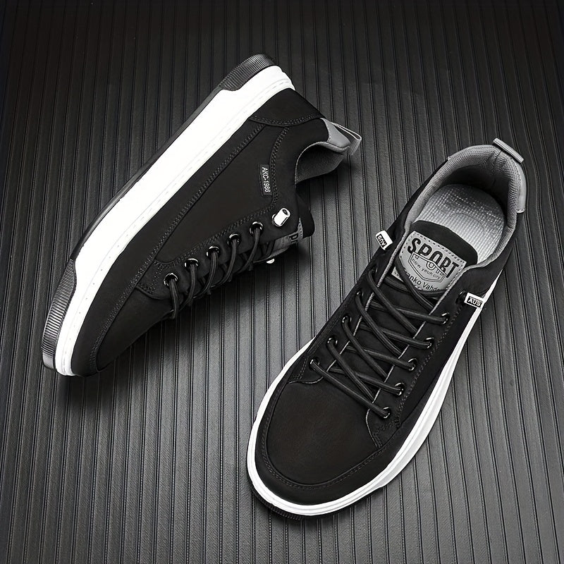 Men's Canvas Lace-up Sneakers Casual Shoes Breathable