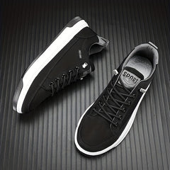 Men's Canvas Lace-up Sneakers Casual Shoes Breathable
