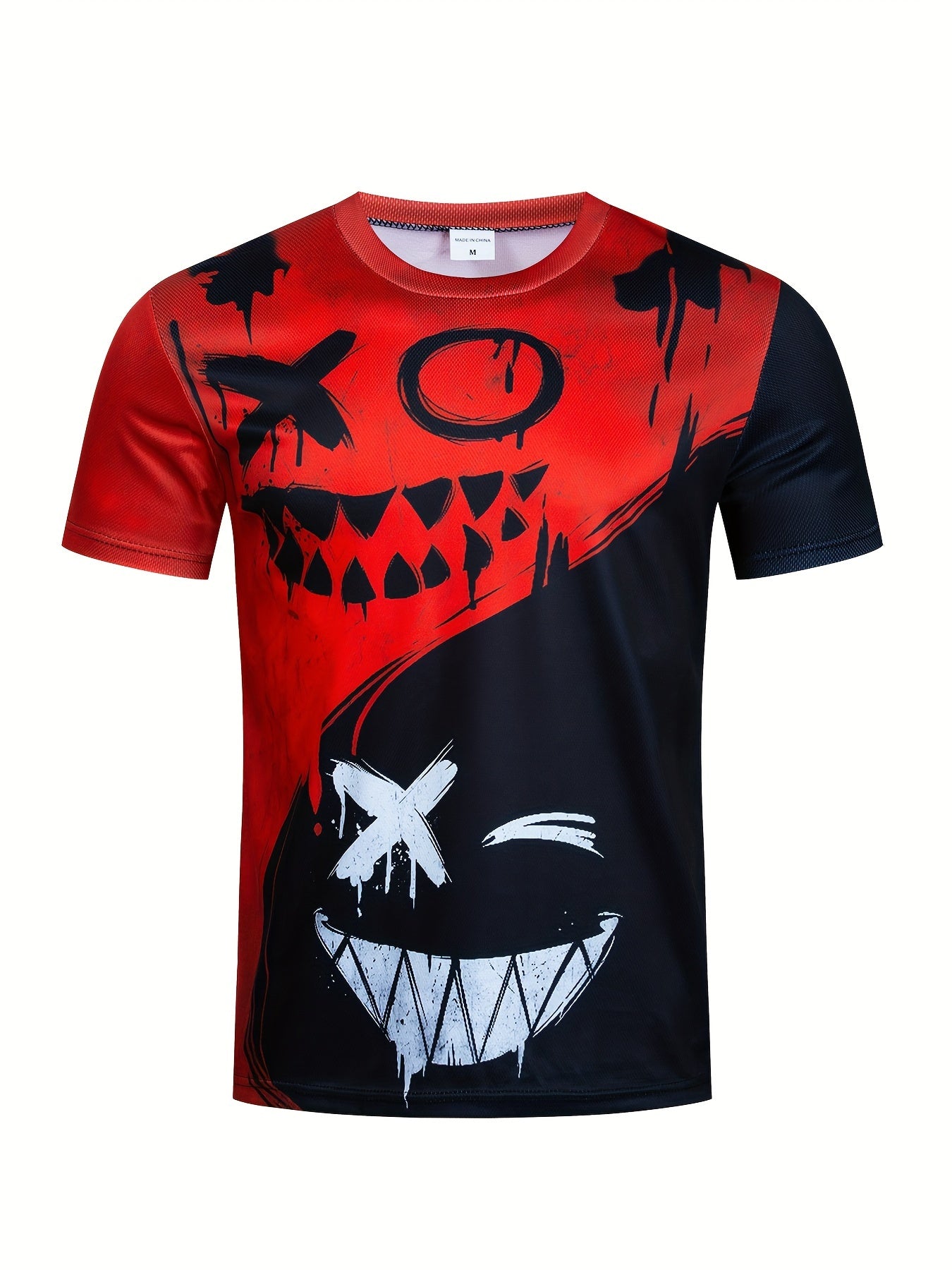 Men's Grimace Print Sports T-shirt & Active Shorts Set