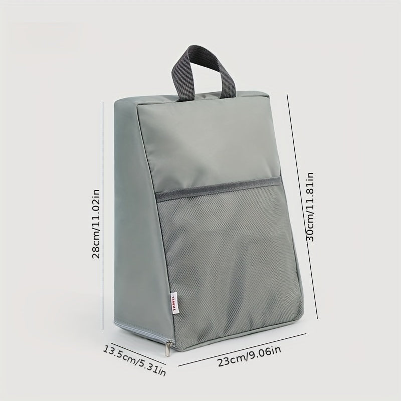 Portable Dust-Proof Shoe Storage Bag with Side Pockets