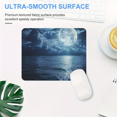 Moonlight Sand Mouse Pad Non slip Rubber Base for Computer Laptop