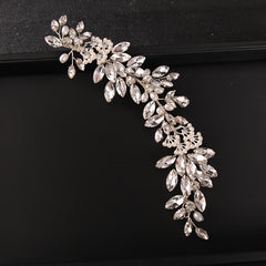 CZ Rhinestones Vine Leaves Bridal Hair Comb Wedding Hair Accessories