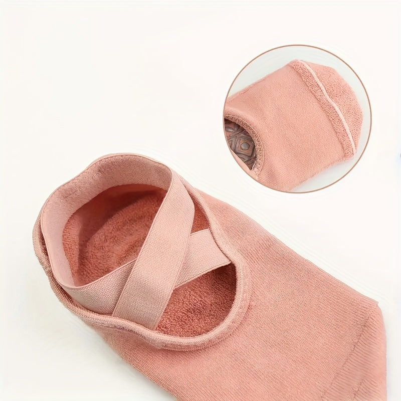 Cross Strap Yoga Socks Non-slip Ankle Socks for Pilates Dance
