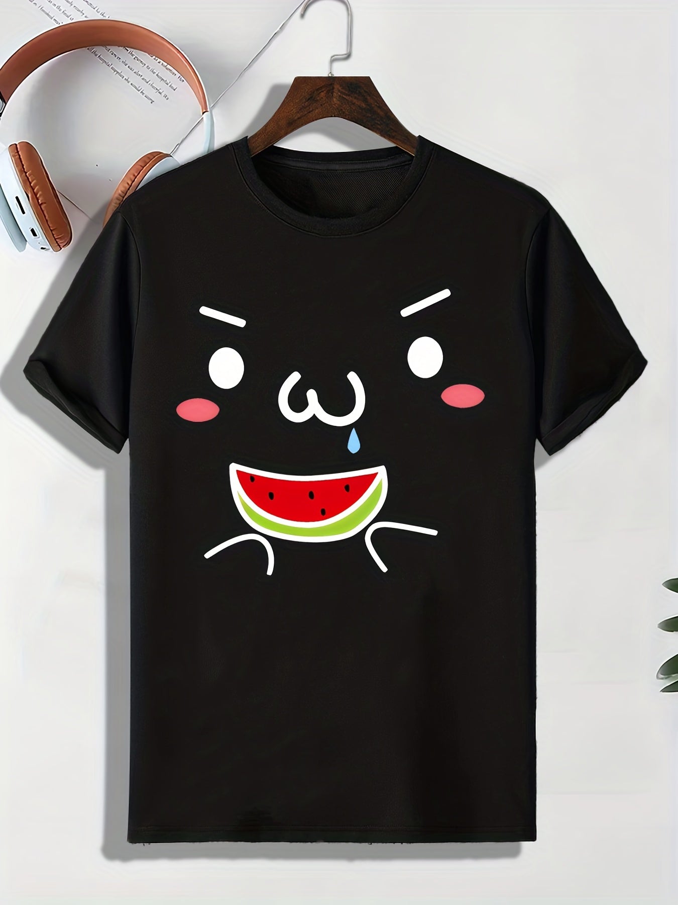 Men's Doodle Pattern T-shirt Active Tee