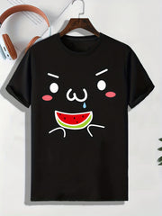 Men's Doodle Pattern T-shirt Active Tee