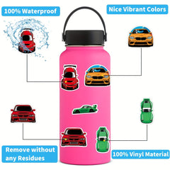 100pcs Racing Sport Vinyl Car Stickers - Waterproof