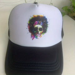 Skull Element Mesh Baseball Cap Sun Hat