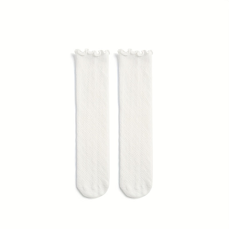 Baby Girls Lace Breathable Knee High Socks