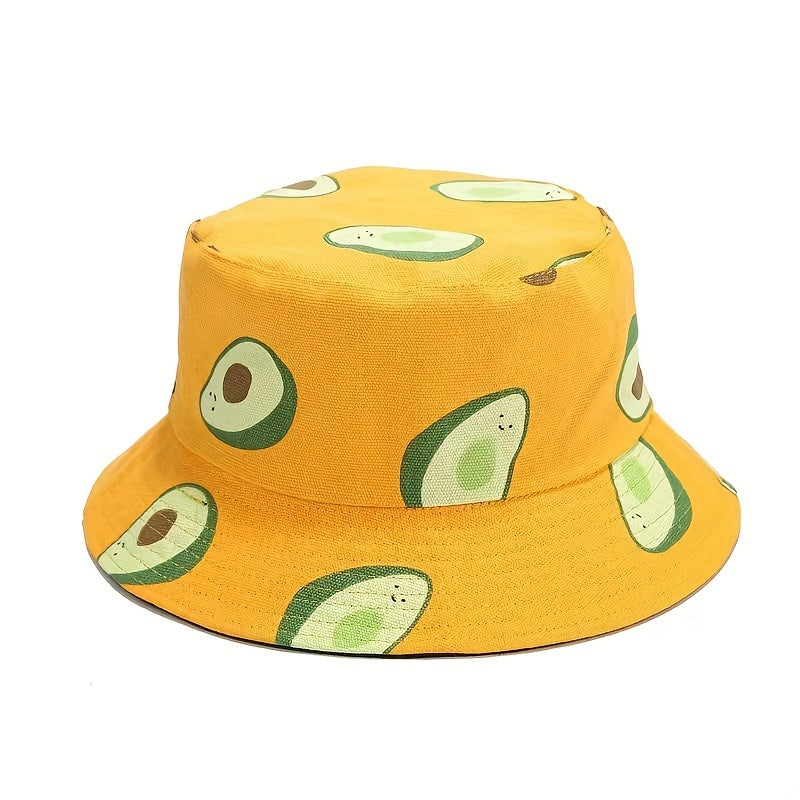 Reversible Bucket Hat Summer Travel Beach Sun Hat Bucket Hat For Men Cotton