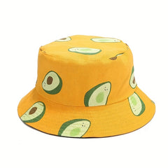 Reversible Bucket Hat Summer Travel Beach Sun Hat Bucket Hat For Men Cotton