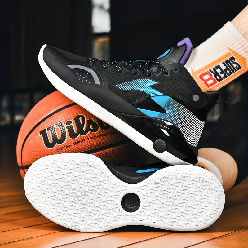 Men's Basketball Shoes Comfy Breathable Non Slip Lace Up Sneakers