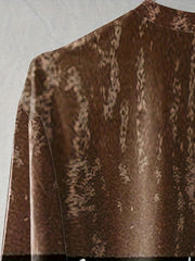 Vintage Block Print Men's Sweatshirt for Autumn