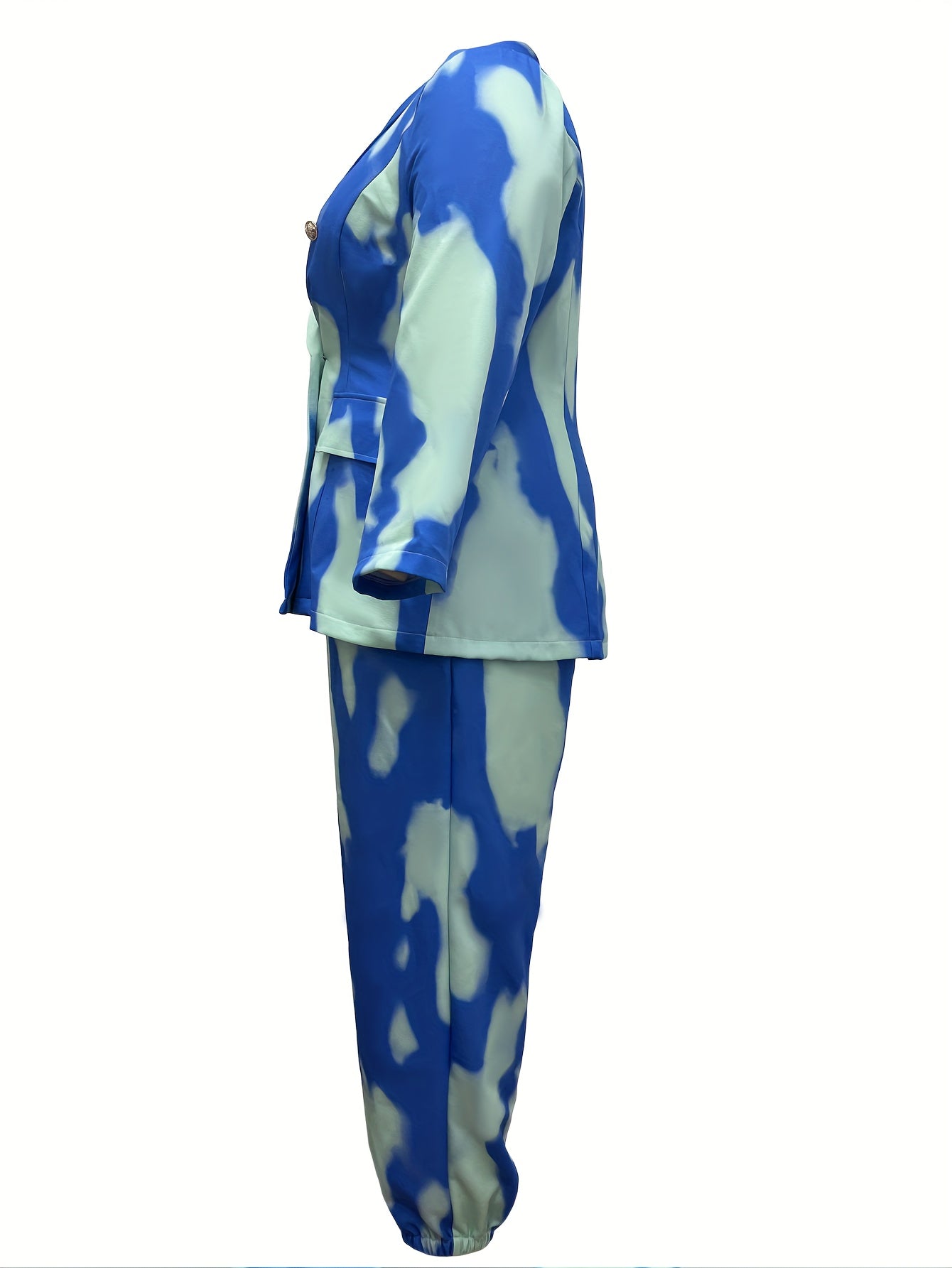 Tie Dye Blazer & Jogger Pants Set