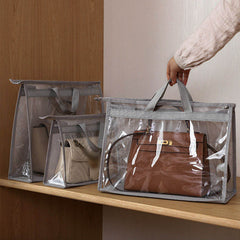 3pcs Hanging Handbag & Purse Organizer Storage Holder Dustproof Bag