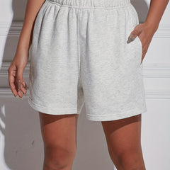 Summer Sweat Shorts Sports Gym Solid Casual Shorts Women's Clothing