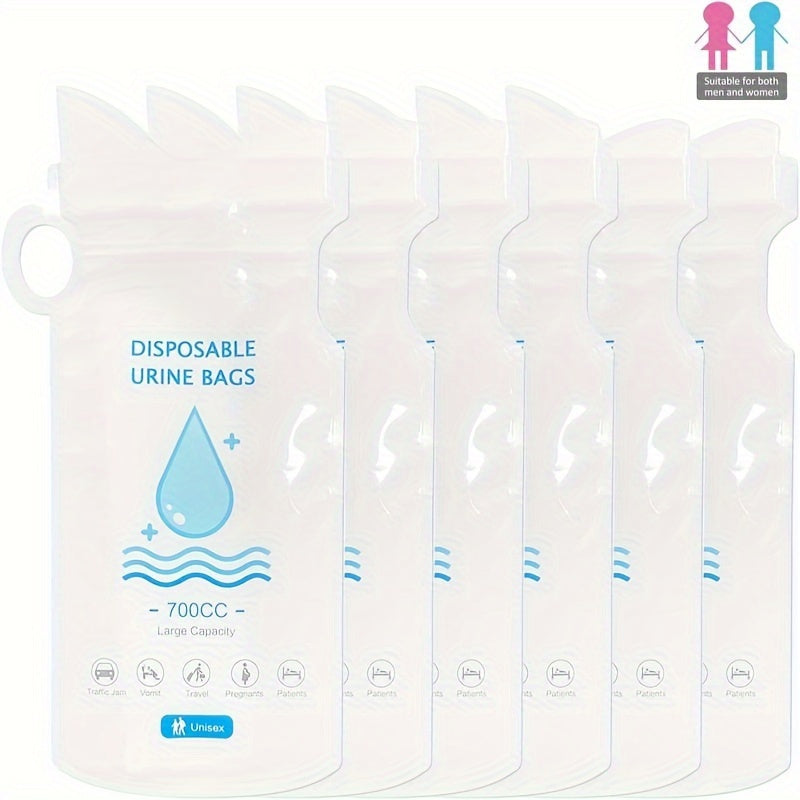 6pcs Emergency Urine Bag Disposable Portable Unisex Travel Vomiting Bag
