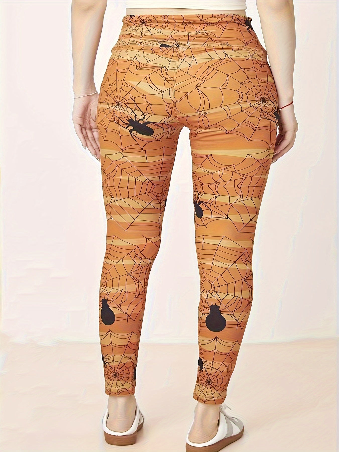 Sports Leggings Women's Plus Piping High Rise Leggings