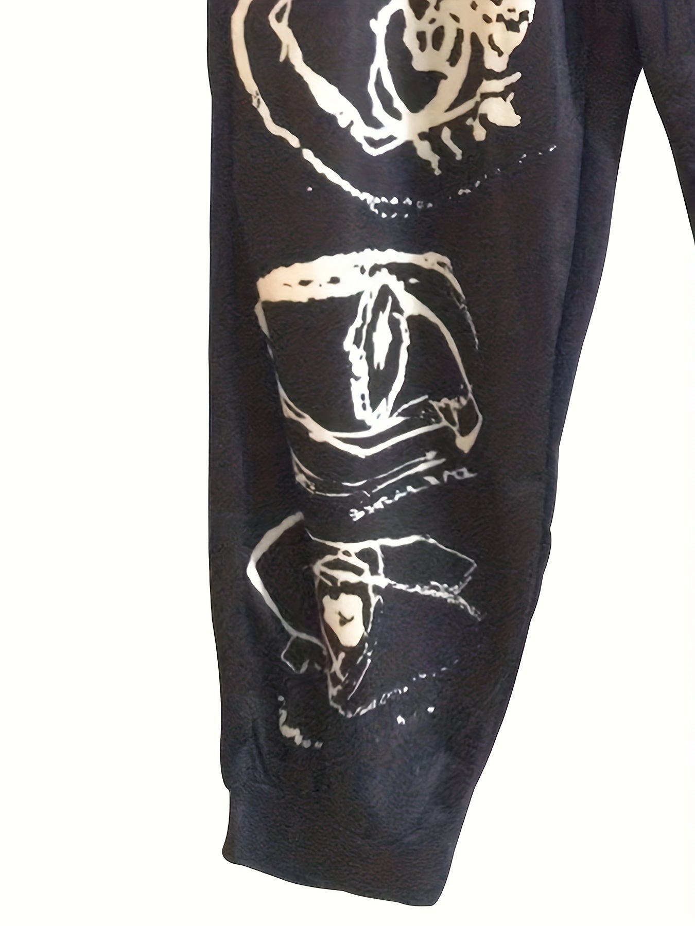Colorblock Eye Print Sports Pants