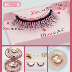 Natural False Eyelashes with Self Adhesive Tape