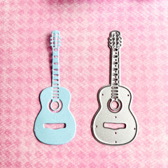 3D Guitar Paper Art Embossing Template DIY Scrapbook Album Decoration