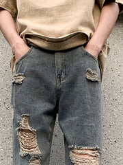 Men's Street Style Loose Jeans for Spring Summer