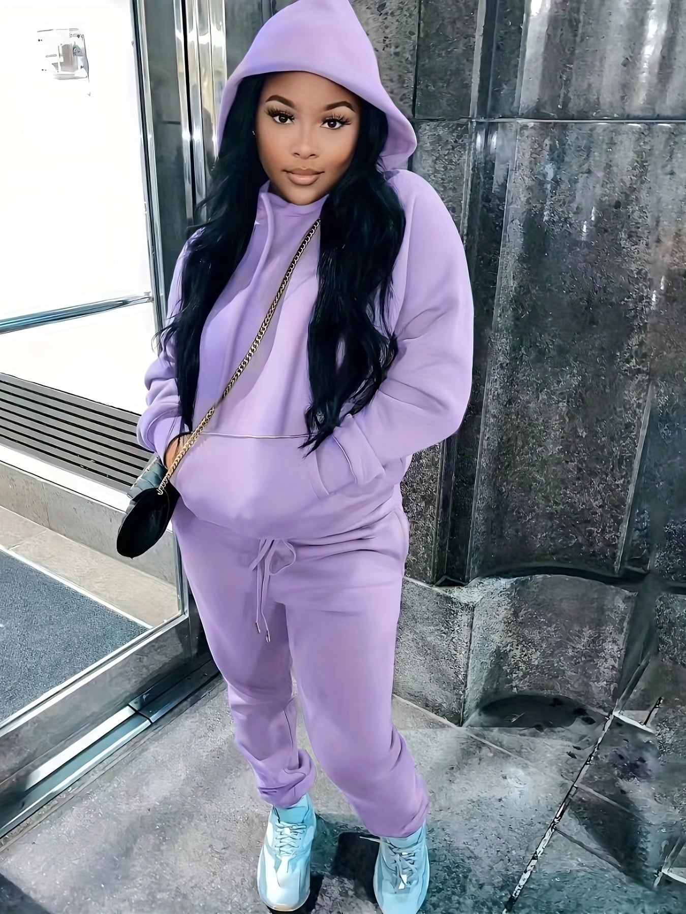 Casual Two Piece Set Hoodies & Pants Outfit
