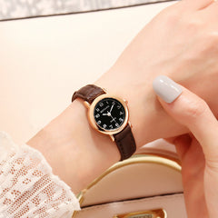Girls Quartz Watches with Leather Strap