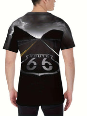 Men's Casual 3D Print Tee Shirt Summer Street Style