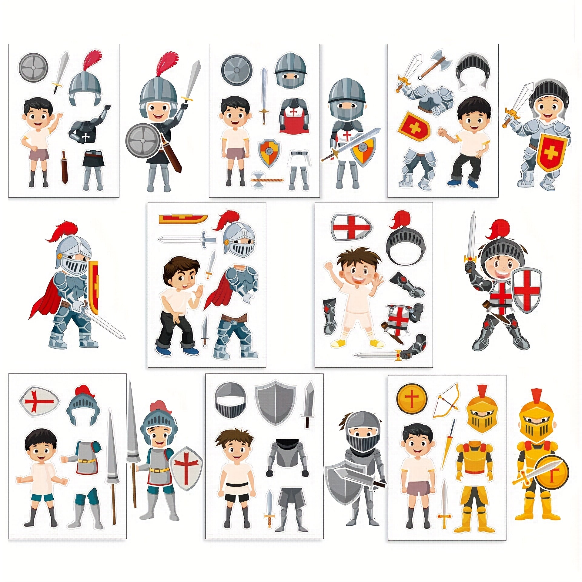 Knight of Armor Home Stickers DIY Dress Up Holiday Party Gift
