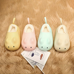 Boy's Cartoon Warm Cozy Slides Plush Slippers
