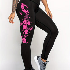 Halloween Skull Print Yoga Pants Fitness Sports Tight