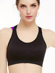 3pcs Criss Cross Sports Bras Colorblock