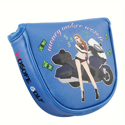 PU Printed Golf Club Head Cover with Soft Lining