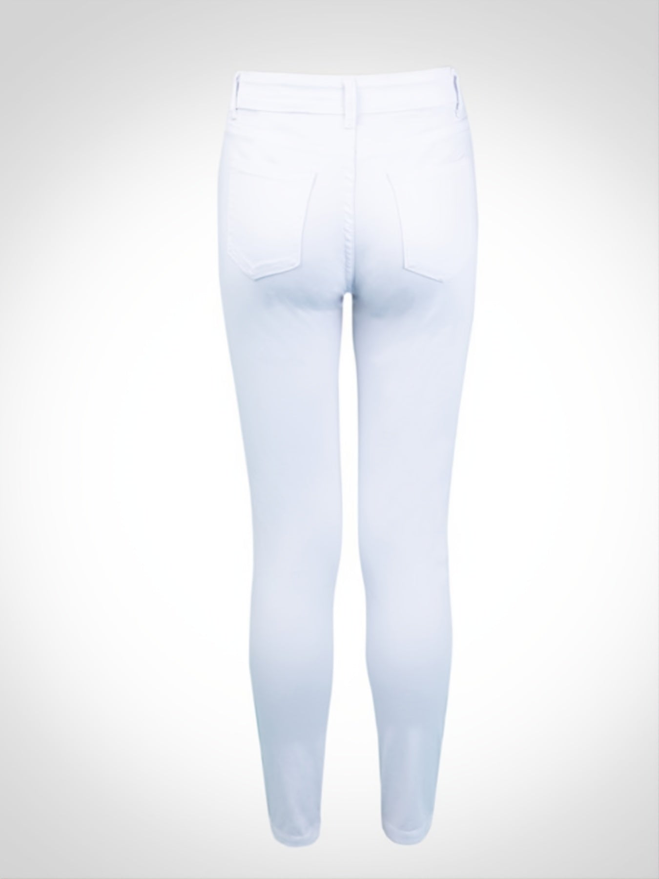 Mid Rise Stretchy Ripped Cropped Skinny Jeans Women's Denim