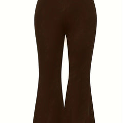 High Rise Stretch Flared Leg Leggings