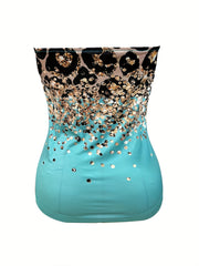 Leopard Print Tube Top Sleeveless Casual Summer Women's Clothing