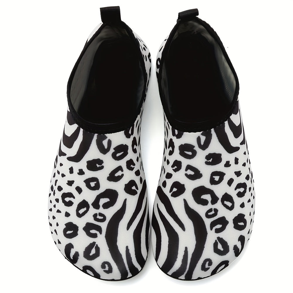 Leopard Print Quick Dry Beach Aqua Shoes for Women