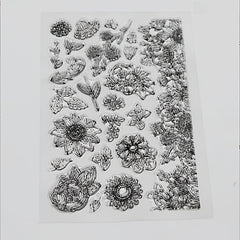 Flower Silicone Clear Stamp for DIY Scrapbooking