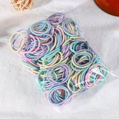 50pcs Colorful Elastic Hair Ties Hair Bands Holiday Gift For Baby Girls
