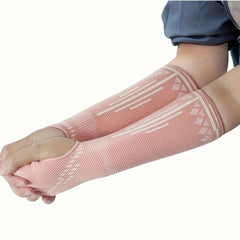 Volleyball Arm Sleeves with Protective Pads and Thumb Holes