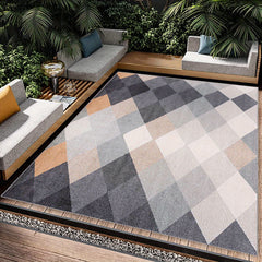 Geometric Absorbent Non Slip Rug Soft Faux Sheepskin Floor Mat