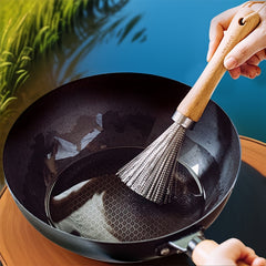 SHUEHO Stainless Steel Pot Brush Long Handle Cleaner
