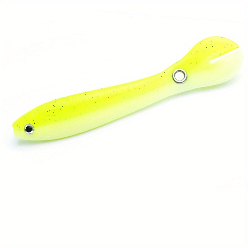 JEKEKU 2pcs Soft Loach Fishing Lures 100mm 3.94inch 6.1g Soft Wobbler