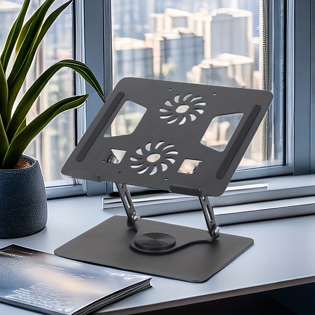 Laptop Stand Tablet Holder 360 Degree Rotation Anti Slip Adjustable Height Stand