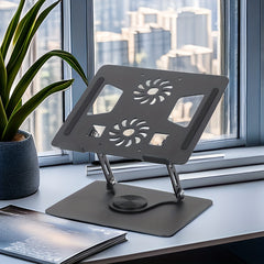 Laptop Stand Tablet Holder 360 Degree Rotation Anti Slip Adjustable Height Stand