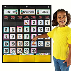 Cartoon Wall Calendar Learning Teaching Props Classroom Supplies