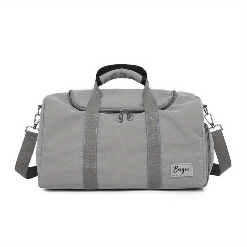 Nylon Letter Pattern Duffel Bag Short Trip Luggage Bag
