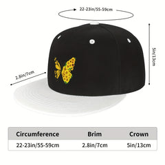 Flat Brim Hip Hop Baseball Hat for Men and Women